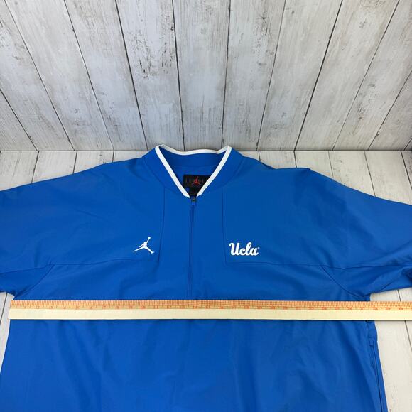Jordan Blue UCLA Bruins Coach Half-Zip 1/2 Zip Jacket Pullover Size XXL 2XL - Picture 15 of 16